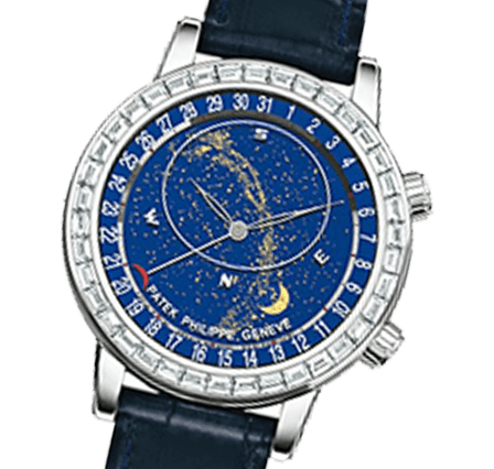 Pre Owned Patek Philippe Celestial 6104G Watch