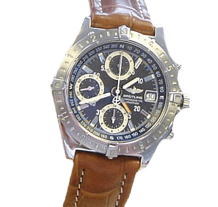 Breitling Chronomat Longitude A20348 Leather Brown Grey Baton Watch For Sale Swiss Watch Buyer UK