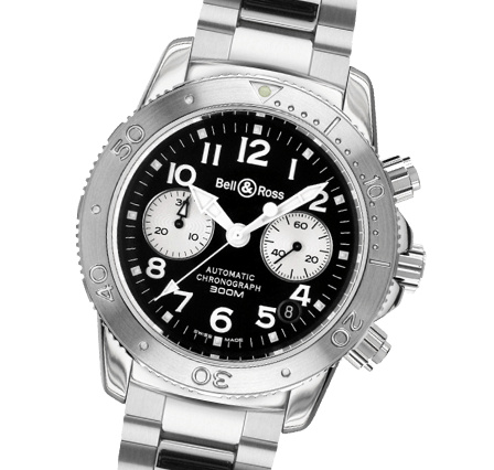 Pre Owned Bell and Ross Classic Collection Diver 300 Black and White Watch