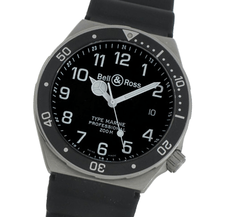 Bell and Ross Professional Collection Type Marine Black Watches for sale