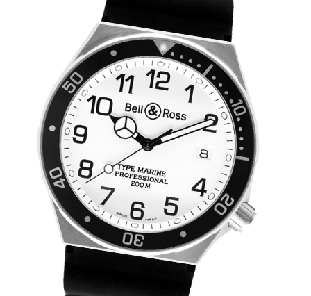 Pre Owned Bell and Ross Professional Collection Type Marine White Watch