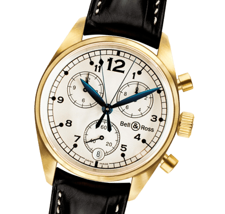 Bell and Ross Vintage 120 Gold White Watches for sale