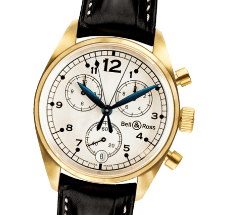 Bell and Ross Vintage 120 Gold White Watches for sale