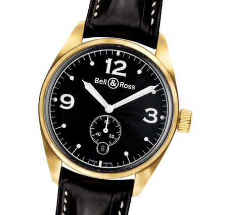 Pre Owned Bell and Ross Vintage 123 Gold Black Watch