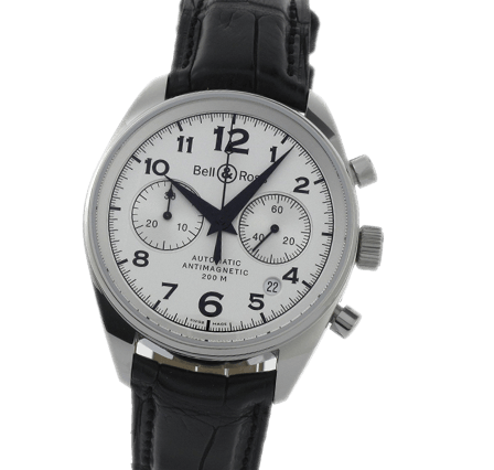 Pre Owned Bell and Ross Vintage 126 Geneva White Watch