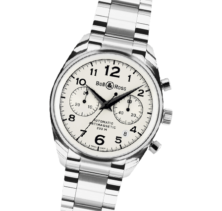 Pre Owned Bell and Ross Vintage 126 Geneva White Watch