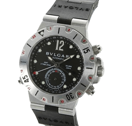 Pre Owned Bvlgari Diagono Professional SD38SVDGMT Watch