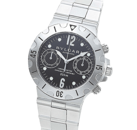 Pre Owned Bvlgari Diagono Professional SC38SS Watch