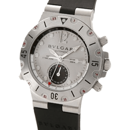 Pre Owned Bvlgari Diagono Professional SD38SSVDGMT Watch