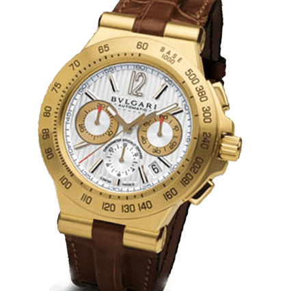 Pre Owned Bvlgari Diagono Professional DP42C6GLDCH Watch