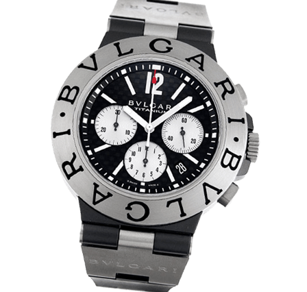 Pre Owned Bvlgari Diagono Titanium TI44BTAVTDCH-SLN Watch