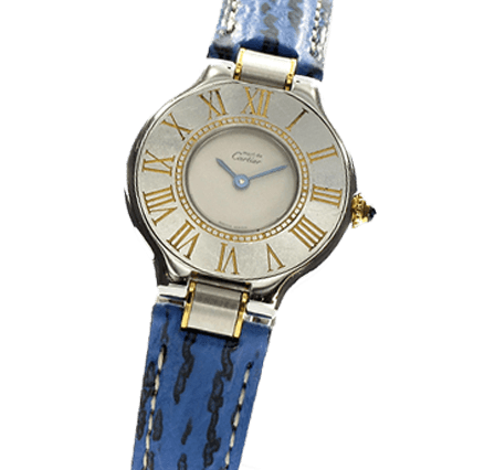 Pre Owned Cartier Must 21 Ladies Must De 21 Two Tone Watch