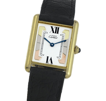 Pre Owned Cartier Tank Vermeill C1911 Watch