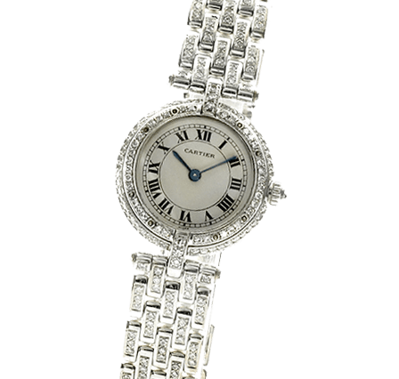 Pre Owned Cartier Santos santos ladies diamond Watch