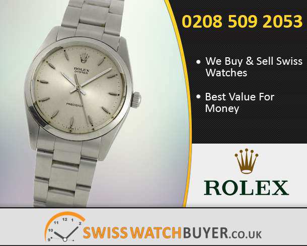 Sell Your Rolex Oyster Precision Watches