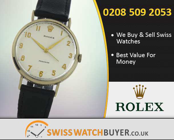 Sell Your Rolex Oyster Precision Watches