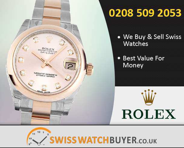 Pre-Owned Rolex Mid-Size Datejust Watches