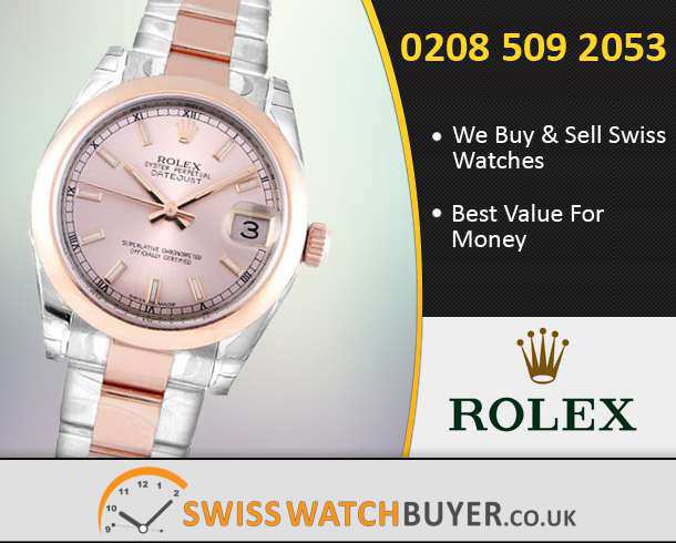 Pre-Owned Rolex Mid-Size Datejust Watches