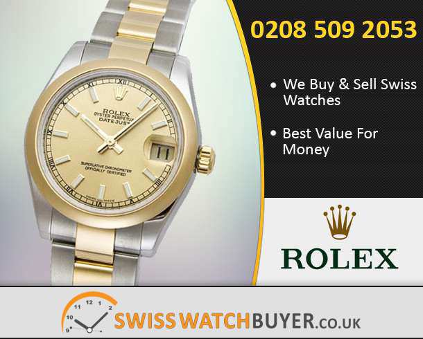 Pre-Owned Rolex Mid-Size Datejust Watches