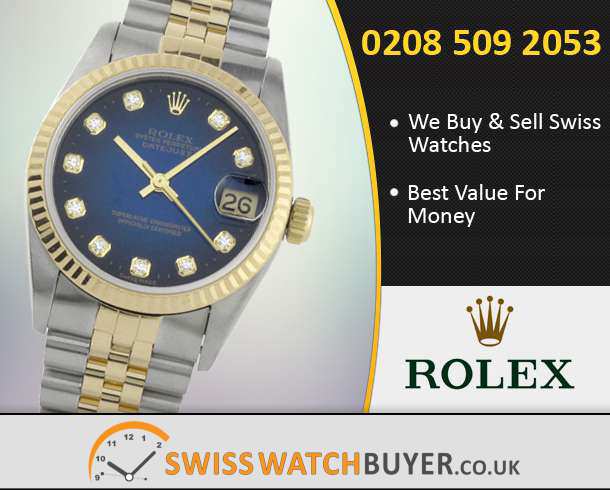 Pre-Owned Rolex Mid-Size Datejust Watches