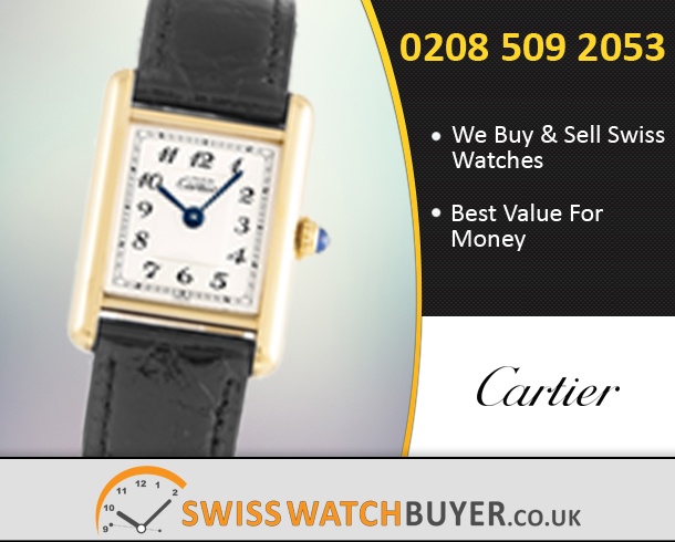 Pre-Owned Cartier Tank Vermeill Watches