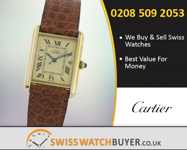 Buy Cartier Tank Vermeill Watches