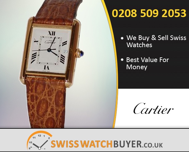 Pre-Owned Cartier Tank Vermeill Watches