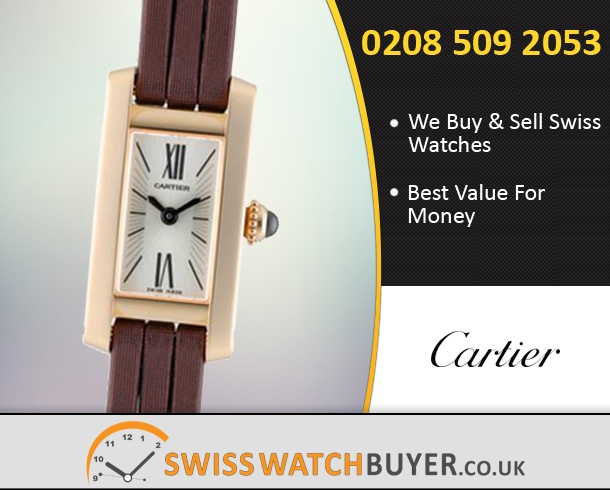 Pre-Owned Cartier Lanieres Tank Allongee Watches